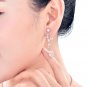 Wedding Bridal Zircon Cubic Zirconia Teardrop Crystal Earrings Necklace Set