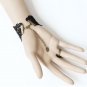 Black Lace Red Rose Fashion Ladies Lace Slave Ring Bracelet