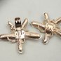 Starfish Star Rhinestone Crystal Beach Sandals Wedding Shoe Clips Charms Pair