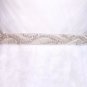 Wedding Pearl Applique Rhinestone Crystals White/Ivory Ladies Girls Sash Belt