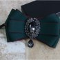 Black Dangle Crystal Rhinestone Dangle Wedding Men Pre Tied Bow Tie Neck Tie