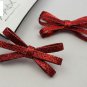 Fashion Sparkling Simple Synthetic Leather Bow Butterfly With Shoe Clips