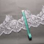 Bridal Off White Embroidered Lace Beaded Pearl Sequin Wedding Veil Trim Per Yard