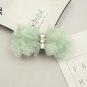 2 pcs -Summer Fashion Rhinestone Crystal Organza Bow Flower Sandals Shoe Clips