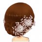 Wedding Headpiece Ivory Faux Pearl Cluster Flower Bridal Hair Comb