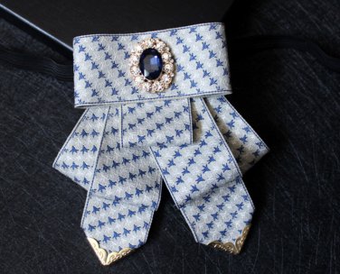 Star Pattern Wedding Men Pre Tied Crystal Rhinestone Tie Neck Tie