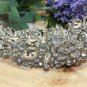 Large Vintage Style Bridal Flower Marquise Rhinestone Crystal Wedding Brooch Pin