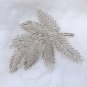Clear Acrylic Beaded Wedding Sash Craft Leaves Leaf Applique DIY