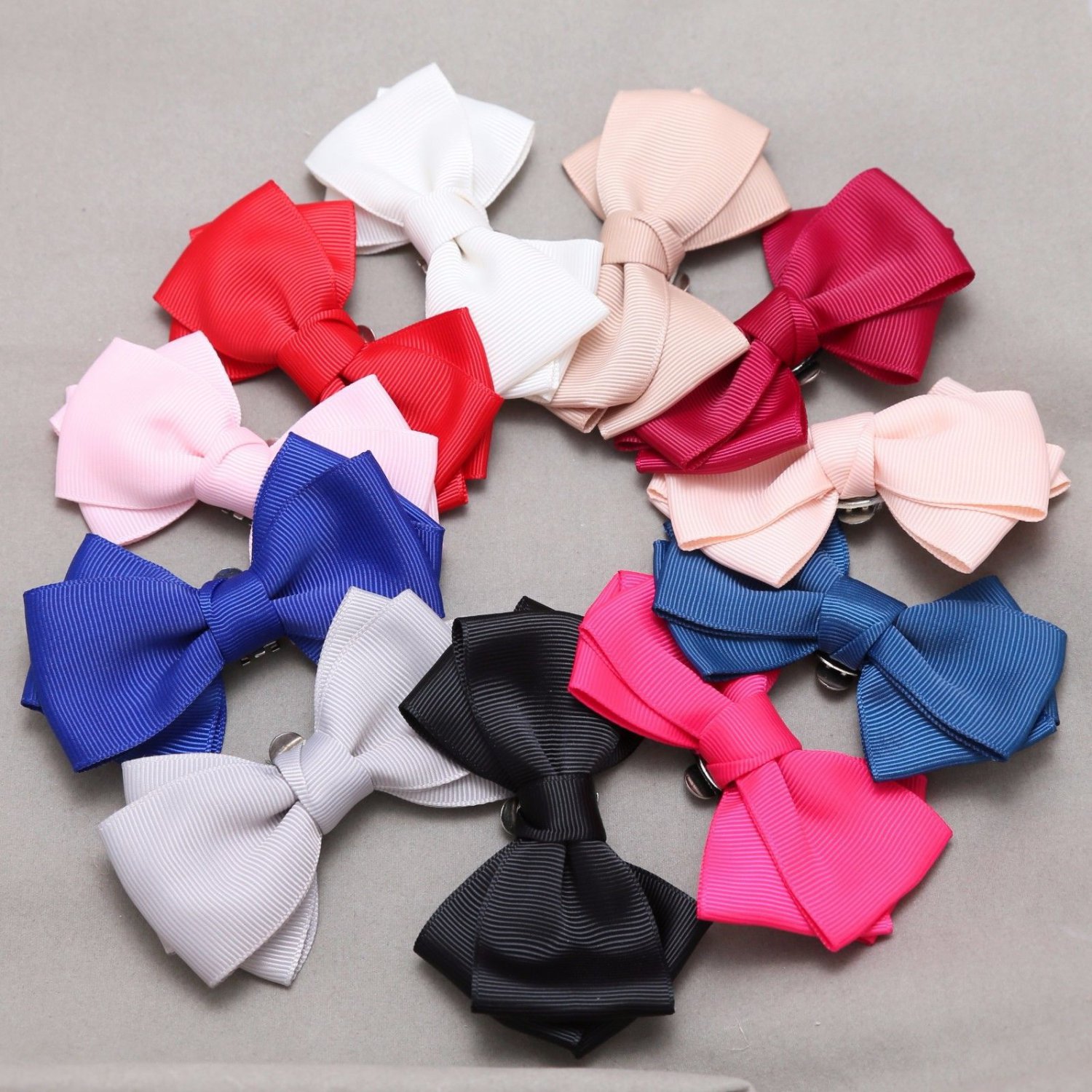 Dangle Crystal Wedding Bridal Bow Shoe Clips,Burgundy,Red,Pink,Black