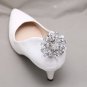A Pair Bridal Rhinestone Crystal Snowflake Snow Winter Boots Wedding Shoe Clips