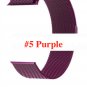Apple Watch Band Stainless Steel Bracelet Rose Gold Rainbow Purple Pink Blue