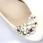 2 pcs x Bridal Vintage Style Rhinestone Crystal Pearl Shoes Wedding Shoe Clips