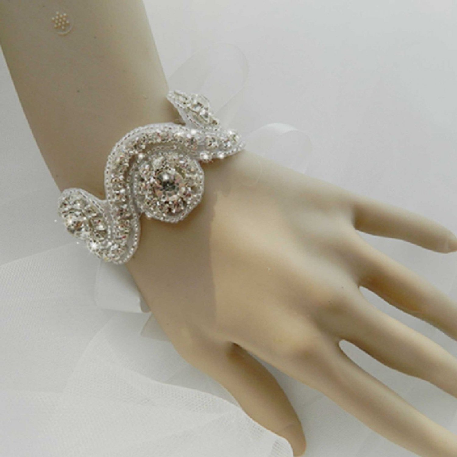 Bridal Flower Bouquet Decoration Rhinestone Crystal Jewelry Wedding Bracelet