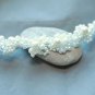 Faux Pearl Crystal Rhinestone Bridal Handmade Ivory Bracelet