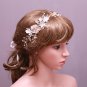 Wedding Freshwater Pearl Flower Leaf Gold Headpiece Tiara Accessories Jewelry