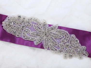 Star Rhinestone Crystal Wedding Bridal Dress Sew On Sewing Applique