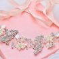 Wedding Bridal Vintage Flower Butterfly Crystal Pearl Tiara Headpiece Hair Piece