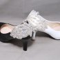 2 pcs x Vintage Style Rhinestone Flower Shoes Wedding Crystal Bridal Shoe Clips