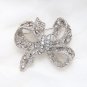 Wedding Fashion Dress Bow Butterfly Rhinestone Crystal Brooch Pin