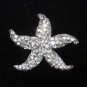 BOHEMIAN BEACH RHINESTONE CRYSTAL SEA STAR STARFISH PENDANT CHARM BROOCH PIN