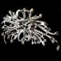 Wedding Brooch Pin Jewelry Accessories With Purple Aurora Rhinestone Crystal