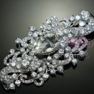 Wedding Large Vintage Style Rhinestone Crystal Brooch Pin