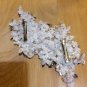 Bridal Lace Rhinestone Crystal Flower Faux Pearl Hair Clip Wedding Headpiece