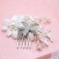 Beach Wedding Pearl Flower Rhinestone Crystal Headpiece Starfish Hair Comb