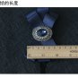 Vintage Blue Crystal Wedding Party Mens Pre-Tied Bow Tie Tie Bowtie