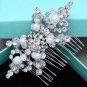 Wedding Rhinestone Comb Pearl Vintage Hair Comb Crystal Headpiece