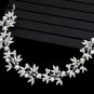 Wedding Rhinestone Headpiece Crystal Pearl Leaf Bridal Hair Tiara