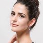 Modern Fashion Mouth Nose Eye Cubic Zirconia Dangle Stud Earrings Gift