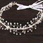 Wedding Rhinestone Headpiece Crystal Pearl Gold Bridal Hair Tiara