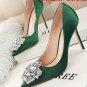 2 Pieces Rhinestone Crystal Wedding Bridal Silver Tone Shoe Clips Charms