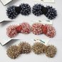A Pair Beaded Crystal Beads Bow Fashion Shoe Clips Charms