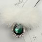 A Pair Crystal Raccoon Fur Wedding Shoe Clips Decoration Charms