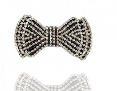 A Pair Vintage Style Clear Crystal Beads Rhinestone Detachable Shoe Clips