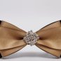 Boy Men Wedding Gold Dark Blue Black Pre Tied Bow Tie Crystal Neck Tie