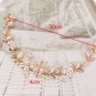 Rhinestone Crystal Flower Tiara Bridal Pearl Headpiece Wedding Hair Piece