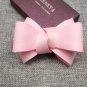 Simple Color Grey Black Khaki Pink Ivory Red Blue Large Bow Shoe Clips Pair