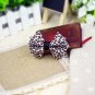 2 Pcs Sexy Leopard Skin Style Ribbon Bow Women Boots Flip Flop Shoe Clips