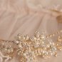 Bridal Ivory Pearl Vintage Gold Tone Wedding Headband Bride Hair Accessories