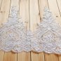 1 Yard Off White Wedding Veil Heart Embroidered Lingerie Bridal Lace Trim Fabric