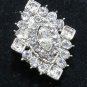 Vintage Style Bridal Rhinestone Crystal Craft Rhombus Wedding Button Beads