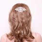 Rose Gold Or Silver Rhinestone Wedding Hair Barrette Clip Vintage Headpiece