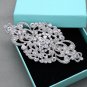 Rose Gold Or Silver Rhinestone Wedding Hair Barrette Clip Vintage Headpiece