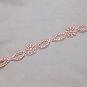 1 Yard Flower Rose Gold Beaded Crystal Rhinestone Bridal Headband Applique Trim