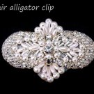 Baby Flower Girl Hair Accessories Wedding Crystal Pearl Applique Hair Clip