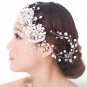 Ivory Pearl Cluster Soft Wire Wedding Vine Tiara Hair Accessories