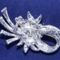 Flower Bridal Wedding Rhinestone Crystal Vintage Style Brooch Pin
